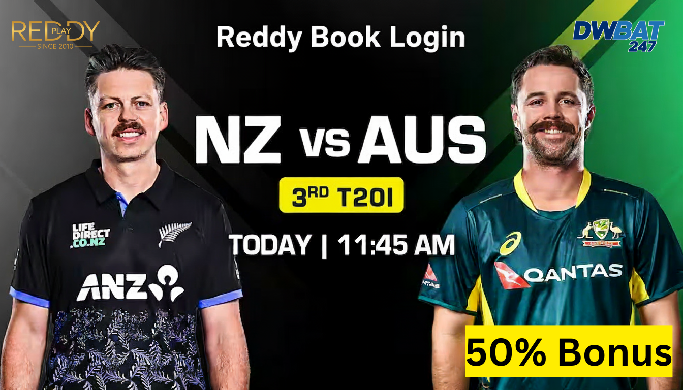 NZ vs AUS 3rd T20 2025 | Reddy Book Login for Expert Betting Tips